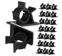 DIYEAH 50Pcs Adjustable Wire Organizer Clips Compact Cord Keeper for Cable Management Multi-function Cable Clamps for Headphones Chargers Data and Computer Cords Easy Tangle Home and
