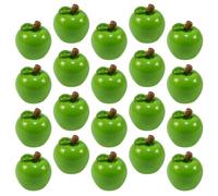 DIYEAH 50pcs Artificial Fruit Ornament Green Plastic Mini Figurine | Space Saving, Fade Resistant Plastic Piece, for Bookshelves and Desktops, Jewish New Year Decor