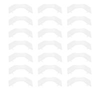 DIYEAH 50pcs Bandage Wrap Clips Plastic Portable Bandage Clasps White Crepe Elastic Fixing Clip for Outdoor Supplies