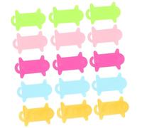 DIYEAH 50pcs Colorful Plastic Yarn Bobbins Spool Knitting Kit Thread Holders for Knitting and Crocheting DIY Craft Accessories