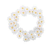 DIYEAH 50pcs Embroidered Daisy Applique Patches for Sewing Floral Repair and DIY Craft Projects Clothes Backpacks Hats Jeans Easy to Sew Decorative Flower Embroidery Patches