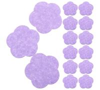 DIYEAH 50pcs Face Cleaning Sponge Face Washing Tool Flower Shaped Wood Pulp Highly Absorbent Comprehensive Cleansing Light Weight for Use at Home