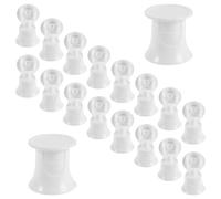 DIYEAH 50pcs Flip Lid Toothpaste Caps, White Plastic Screw Tube Tops, Mess-Free Toothpaste Saver for Travel Toiletries and ’ Oral Care