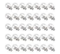 DIYEAH 50pcs Imitation Pearl Pendant Jewelry Making Accessories Decorative Necklaces for DIY Crafts Rhinestone Charms for Unique Jewelry Creations