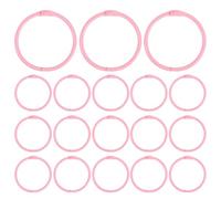 DIYEAH 50pcs Loose Leaf Binder Rings: Inner Dia 40mm Metal Flashcards Rings Clips for Key Index Cards Notebook Home School Office