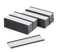 DIYEAH 50pcs Magnetic Label Holders Clip Label Holders for Warehouse and Retail Shelves Effortless Attachment for Inventory Management and Storage