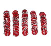 DIYEAH 50pcs Metal Number Tags: Number Marking Cards 1-50 for Organizing and Identifying - Identification Tags for Coat Room Hanger Card Key