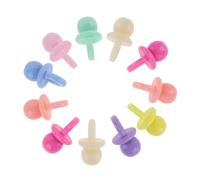 DIYEAH 50Pcs Mini Resin Pacifier Charms DIY Crafting Accessories for Phone Case Decor Sturdy Material Unique Small Pacifier Design for Creative Phone Charm Projects