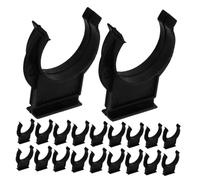 DIYEAH 50pcs Plastic Kitchen Kick Board Clips with Corner Design Durable Skirting Board Fasteners for Cabinet Legs Easy Install Fit for Home Furniture and Tables