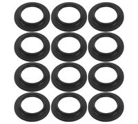 DIYEAH 50pcs Plastic Lamp Socket Retaining Rings for E12 E14 Bases Threaded Shade Holder Collar Adapter 32/33mm Diameter Black Lamp Shade Fittings for Ceiling and Table