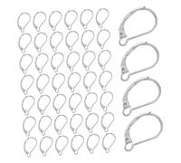 DIYEAH 50pcs Stainless Steel Lever Back French Earring Hooks Tarnish-Resistant Ear Wire Findings with Secure Closure for DIY Jewelry Making Smooth Polished Finish for Comfortable Extended