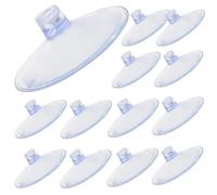DIYEAH 50pcs Transparent PVC Suction Cups Strong Adhesive Suction Pads Without Hooks for Glass Window Tile Wall Home Decoration and Organization