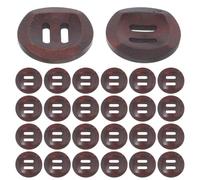 DIYEAH 50pcs Wooden Bowl Shaped Buttons with 2 Holes for Sewing Decorations and Craft Projects, Rustic Aesthetic, Natural Texture Appeal, Easy Crafting and Secure Attachment
