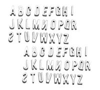DIYEAH 52pcs Alloy Letter Charms Alphabet Pendants for Jewelry Making Hollowed Out Vintage Style DIY Craft Accessories for Bracelets Necklaces Keychains Elegant and Easy to Use