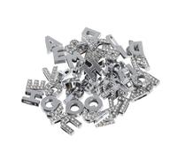 DIYEAH 52pcs Rhinestone Alphabet Charms DIY Pendant Letters A Z for Jewelry Making Craft Projects and Creative Accessories