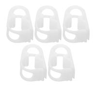 DIYEAH 5pcs Adjustable Plastic Tube Clips for Water Flow Control, Sturdy White Hose Clamps Suitable for Tubing in Chemical Industry and Process Control