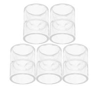 DIYEAH 5pcs Aquarium Pipe Fitting Water Pipe Coupling Adapter Acrylic Hard Tube Straight Connectors Design Wide Compatibility for Fish Tank and Industrial Water Systems