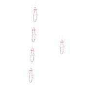 DIYEAH 5pcs Beaded Phone Charm Strap Adorable Strawberry Themed Lanyard for Kawaii Aesthetic Multi Functional Phone Chain with Elegant Beads and Pearls for Keys and Backpacks