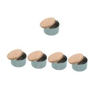 DIYEAH 5pcs Box Cookies and Candy present Box Christmas Cookies Tins Holiday with Gourmet Cookie Tins Biscuits Baked for Treat Rustic Treat Container Cookie Small Case Wrought -blue