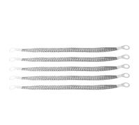 DIYEAH 5pcs Braided Ground Straps, 10.04 Inches Long, Aperture 0.8cm