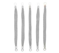 DIYEAH 5pcs Braided Ground Straps, 8.07inches Long, Aperture 0.6cm