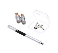 DIYEAH 5pcs Capacitive Pen Set Touch Screen Pen Handwriting Writing Tool Silver Metallic Replacement Tips for Tablet and Phone