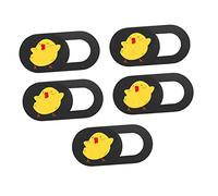 DIYEAH 5PCS Cartoon Chicken Webcam Cover Slide Privacy Protection for Laptop Computer Easy Installation Fit Material Cute Decorative Design