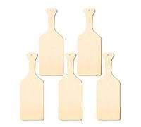DIYEAH 5pcs Chopping Board Craft Wood Slices Unfinished Wood Plaques for DIY Decor Paintable