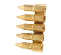 DIYEAH 5pcs Copper Nozzle Tips for Grease Sprayer Durable Metal Replacement Parts for Hard to Reach Compatible with Various Grease Devices Easy to Install and