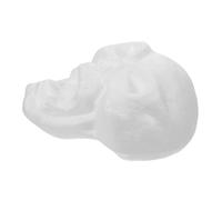 DIYEAH 5pcs DIY Foam Skull Heads for Halloween Decorations Lightweight Blank Foam Skeleton Faces for Creative Painting and Spooky Party Crafts Reusable and Easy to Store Halloween Skull