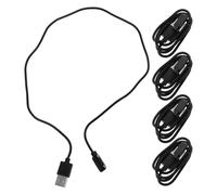 DIYEAH 5PCS Magnet USB Fast Charge Data Cord - 4-Pin Smartwatch Phone Charger Magnetic Power Wire for Watches Phones Home Office