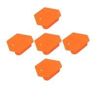 DIYEAH 5pcs Magnetic Hemmer Guide with Scale Polygonal Sewing Machine Seam Guide Tool for Precise Quilting Hemming Orange