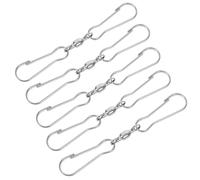 DIYEAH 5pcs Metal Sewing Hooks and Eyes Closure Silver Bra Connector Buckle Rust-Resistant Fastening for Sewing Project and Arts and Craft