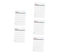 DIYEAH 5pcs Modern Wall Calendar Hanging Monthly Planner for Home Office School English Layout with Multi Nation Holidays Space Saving Wall Mounted Design for Efficient Management and