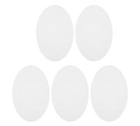 DIYEAH 5pcs Oval Oil Painting Canvas: Sturdy Wood Frames with Blank Drawing Cloth - Artists Students Painting Material - Unfinished Oil Drawing Board 11.8"X7.8"