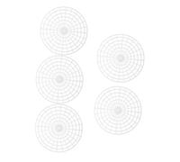 DIYEAH 5pcs Pickle Fermentation Press Tool Plastic Fermenting Weight Plates for Vegetable Pickling Home Use Compatible with Jars Easy to Clean and Store