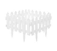 DIYEAH 5Pcs Plastic Garden Fence Panels Detachable Flexible Lawn Edging Border Temporary Dog Barrier Pet Fence for Outdoor Path Edging and Animal Protection