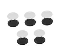 DIYEAH 5pcs Professional Quick Drying Thumbprint Ink Pad for Secure Identity Verification Black Fingerprint Stamp Pad for Offices Legal Use and Notary Security