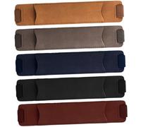 DIYEAH 5pcs PU Leather Pen Holders with Elastic Band Vintage Matte Business Pen Sleeve Pouch for Notebook for Office and Students