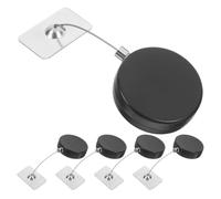 DIYEAH 5pcs Retractable Cable Lock with Adhesive, 1.5-Meter Cord