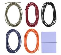 DIYEAH 5pcs Rope Journal Refill Connection Band Straps Cover Spring Band Book Spring Band Wraps Band for Scrapbook Elastic Beading Thread Elastic Band Stretchy Wraps Band Book Strap Nylon