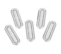 DIYEAH 5Pcs Sink Overflow Cover Set for Bathroom Basin Stainless Steel Overflow Hole Protector with Trim Ring Kitchen and Washbasin Drain