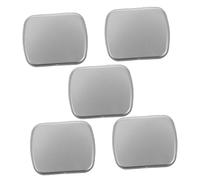 DIYEAH 5pcs Small Rectangular Tinplate Storage Boxes with Hinged Lids for Jewelry and Small Items, Silver Decorative Containers with Tight Seal Protection, for Everyday Use the Go
