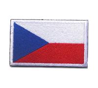 DIYEAH 5pcs Sports Embellishments Embroidered National Flags Patch Hook and Loop Armband Badges for Clothing Bags Hats and DIY Projects Germany Czech Republic Scotland Belgium