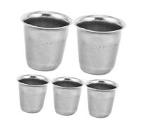 DIYEAH 5pcs Stainless Steel Communion Chalice Holy Cups for Religious Ceremonies Compact Altar Drinkware for Weddings Parties and Family Gatherings