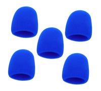 DIYEAH 5pcs Thick Foam Microphone Covers Handheld Mic Windscreen for Karaoke Microphone Sponge Filter Reusable Protective Cover