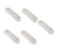 DIYEAH 5pcs Ultra-Thin Hidden Zinc Alloy Door Handle Smooth Pull for Wardrobe Cabinet Solid Construction Modern Minimalist Design for Home Furniture