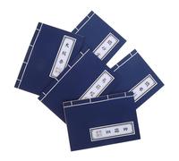 DIYEAH 5pcs Vintage Chinese Wuxia Notebooks Traditional String-bound Kraft Paper Journals with Blank Pages for Calligraphy Homework Creative Writing and Cosplay Prop