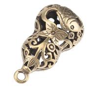 DIYEAH 5pcs Vintage Hollow Calabash Pendants for Keychain Accessories, Brass Material, Pretty Decoration, DIY Material, for Bag Decoration and Necklace Making