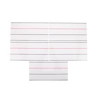 DIYEAH 5pcs White Sentence Strip 12” X 6” Magnetic Ruled Word Writing Tape For Teacher Whiteboard Supplies Classroom & Home & Office